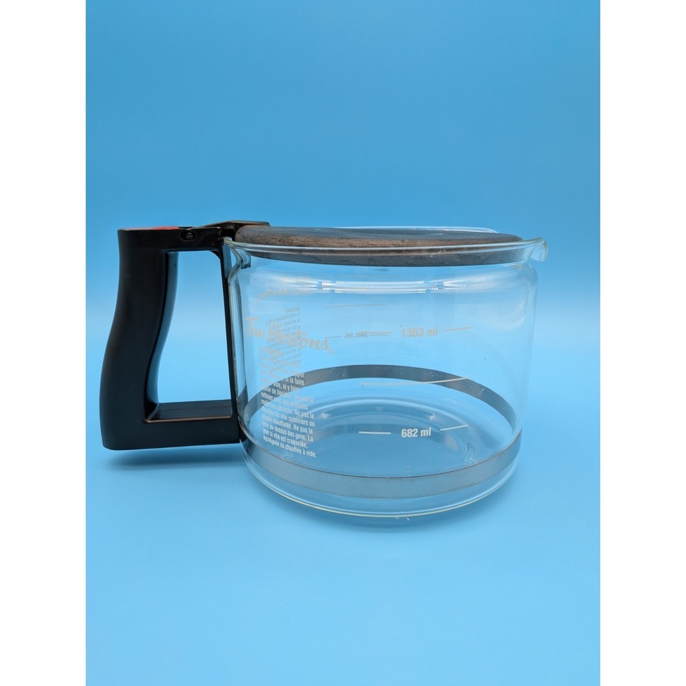 Tim Hortons Bunn Coffee Pot 10 Cup Glass Carafe Decanter Replacement W/ Lid